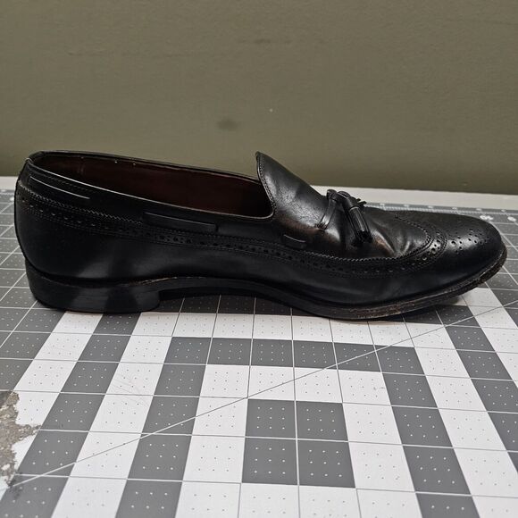 Allen Edmonds Manchester Shoe Size 14 D Black Loafer Wingtip Tassle Dress Work main image 6